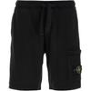 Compass Patch Mid Waist Drawstring Casual Shorts Men Shorts Black K1S156200012S0051-V0029