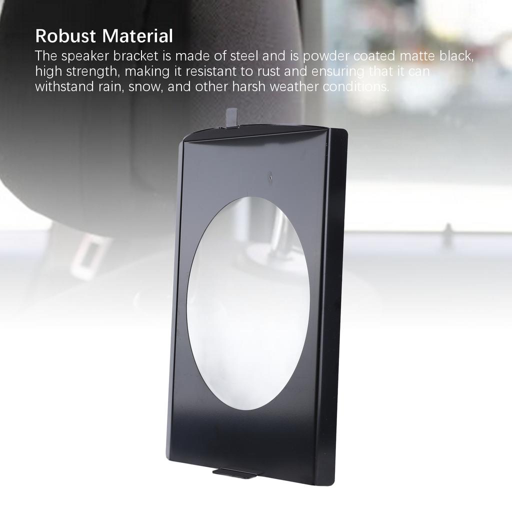 1 Pair Behind Seat Speaker Brackets 6x9 Inch Steel Cab Corner Speaker Brackets for C10 1973‑1987 Black