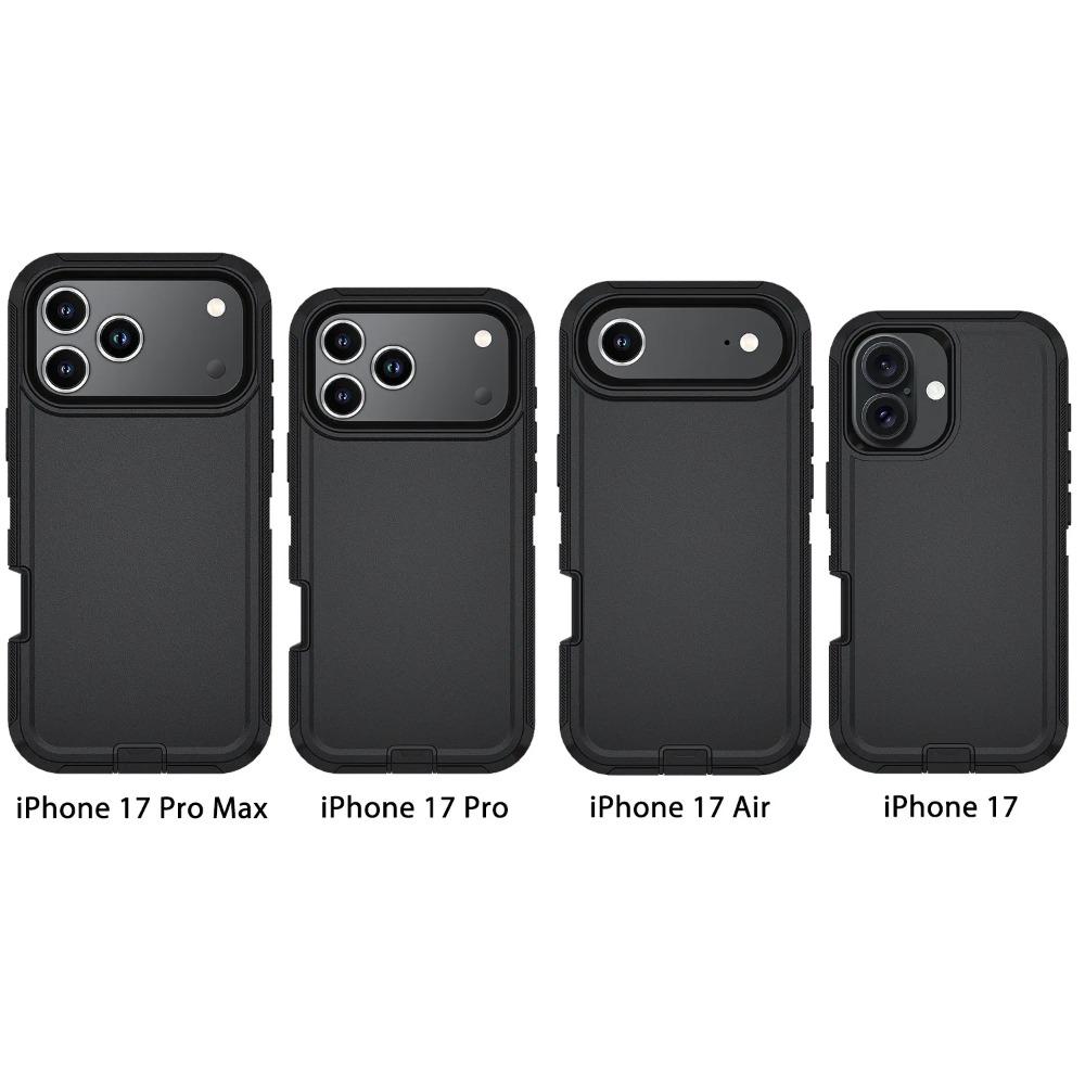 Бизнес-военный класс Защитник с коробкой Чехол для iPhone Air 17 16 15 14 13 12 Pro Max Ott Armor Box Пылезащитный Ударопрочный Защитный Чехол Зажим для ремня