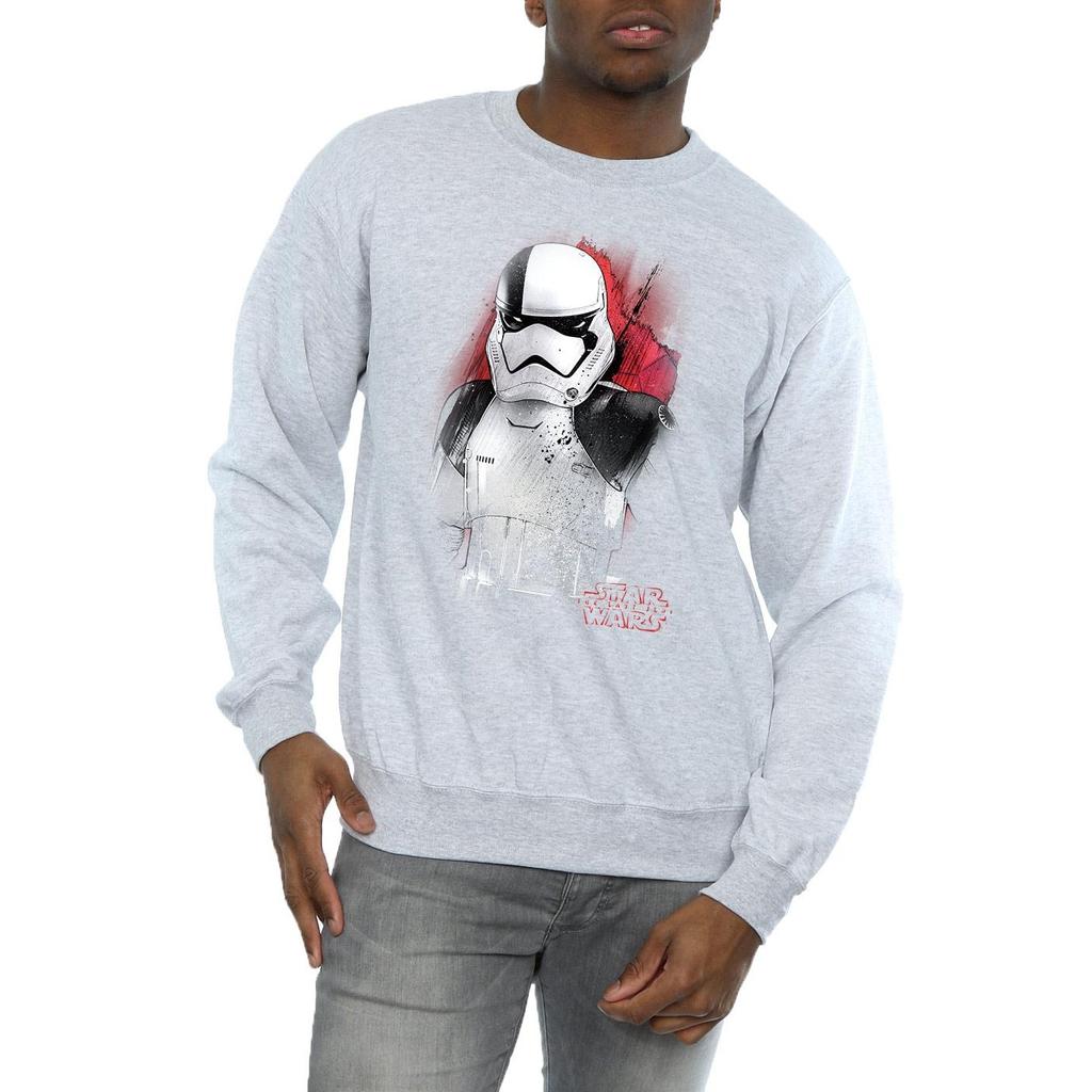 Star Wars Mens The Last Jedi Stormtrooper Brushed Sweatshirt