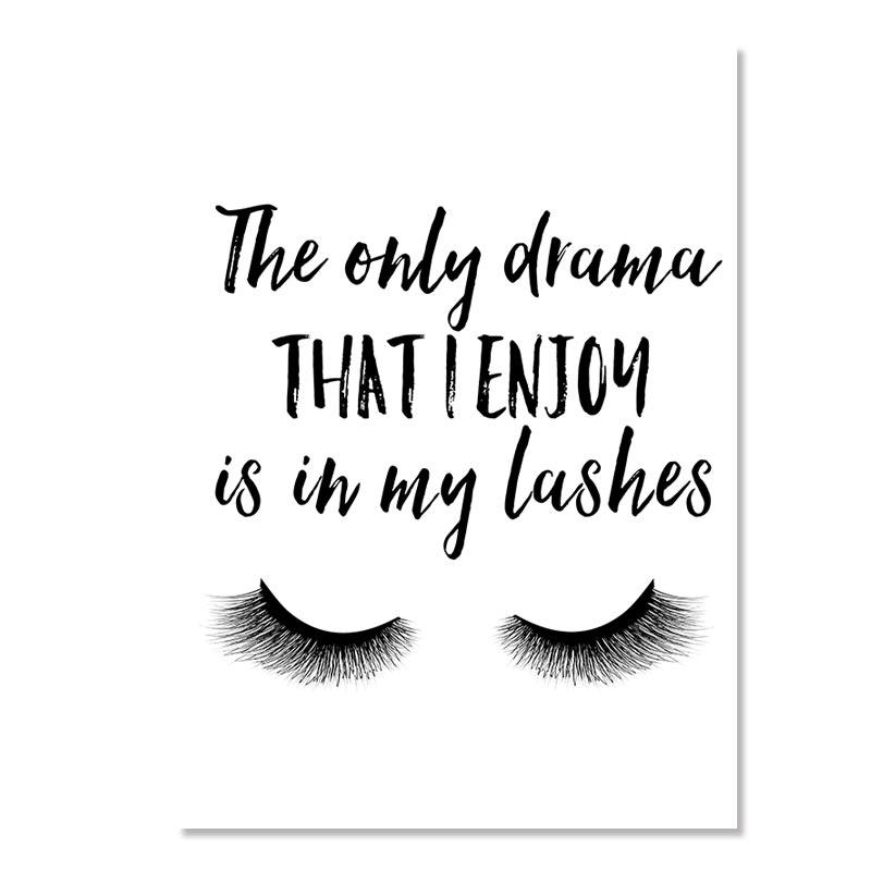 Модный макияж, холст, картина, брови, ресницы, губы, лак для ногтей, настенный художественный постер, салон красоты, декор для спальни для девочек, изображение