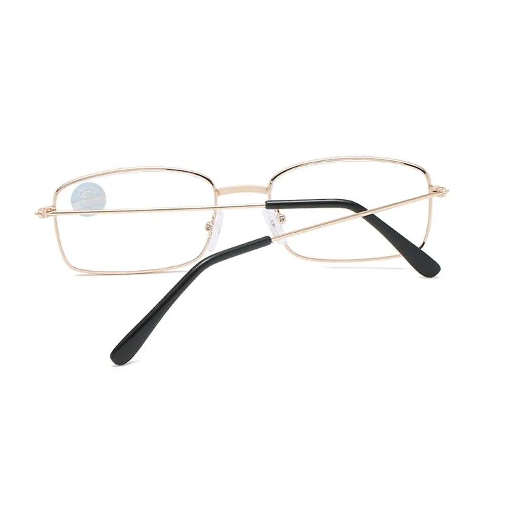 Fashion Anti Blue-ray Reading Glasses Metal Presbyopia Eyeglasses Women Square Round Far Sight Eyewear Vision Care +1.0~+4.0