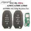 IM3A 433 МГц 4A Автомобильный Пульт Дистанционного Ключа Для Citroen C3 C4 DS7 Peugeot 307 308 3008 508 5008 Vauxhall Opel Grandland X Astra/Corsa +