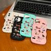 Painted Pattern Big Wave Edge Soft Silicone Material Macaron Phone Case Shockproof Protective Rubber Casing for iPhone Huawei Honor Infinix Tecno