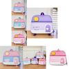 Cute House Design Preschool Backpack For Kids Aged 2 To 6 Years In Pink Green Blue And Purple