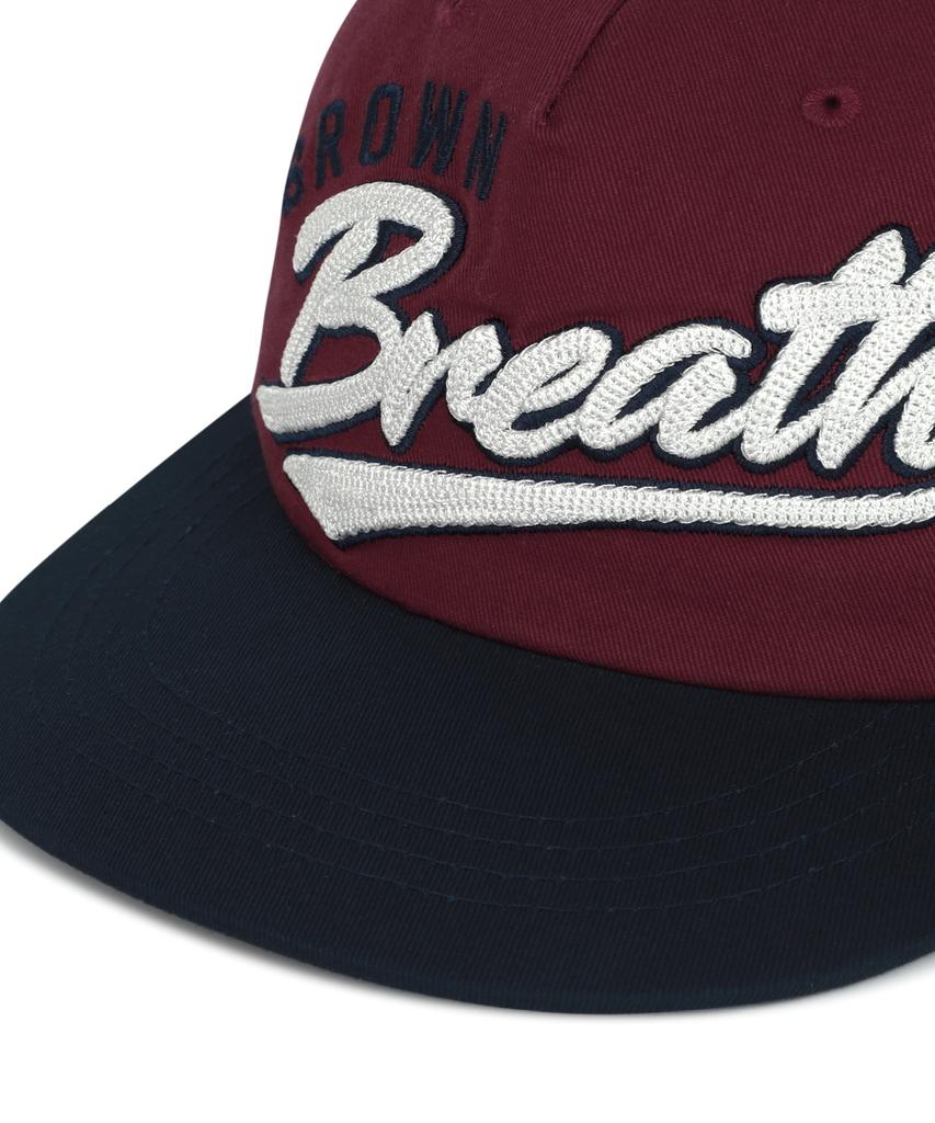 Кепка BROWNBREATH с плоским козырьком - Бордовая