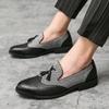 Men Business Dress Casual Fashion Elegant Formal Shoes Slip-on Evening Dress Loafers Party Tassel Leather Shoes Wedding Shoes