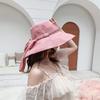 Casual Women's Sun Hat with Bowknot Sunscreen Visor Cap Fashion Fishman Hat  Street Wear