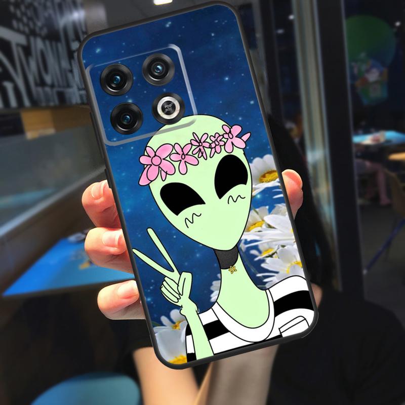 Эстетичный чехол-фунда с инопланетным дизайном для OnePlus 13 12 R 11 9 10 Pro 8T 9RT 10T OnePlus Nord 4 CE 2 3 Lite N30 N20