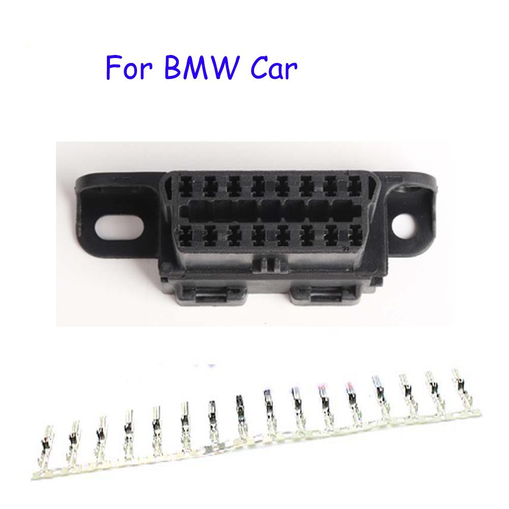 Разъем OBD + Клемма + Вставка Разъем OBD OBD2 Female J1962f Разъем OBD 2 16 PIN с клеммой Подходит для большинства автомобилей