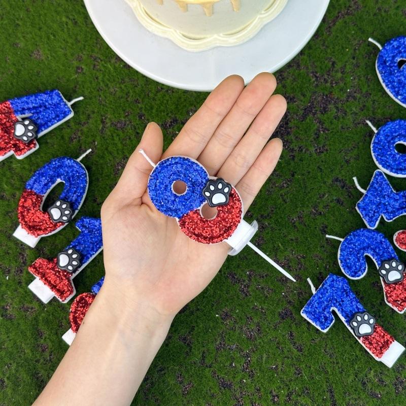 Cat Paw Dog Paw Bear Paw Digital Birthday Candle Cake First Birthday Candle