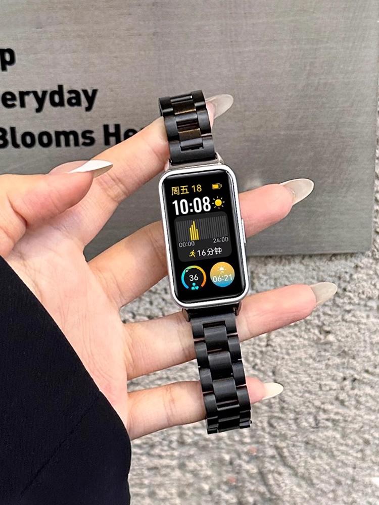 Металлический ремешок для Huawei Band 10 9 8 NFC Аксессуары Замена из нержавеющей стали наручный браслет correa Huawei Band 10 ремешки для часов