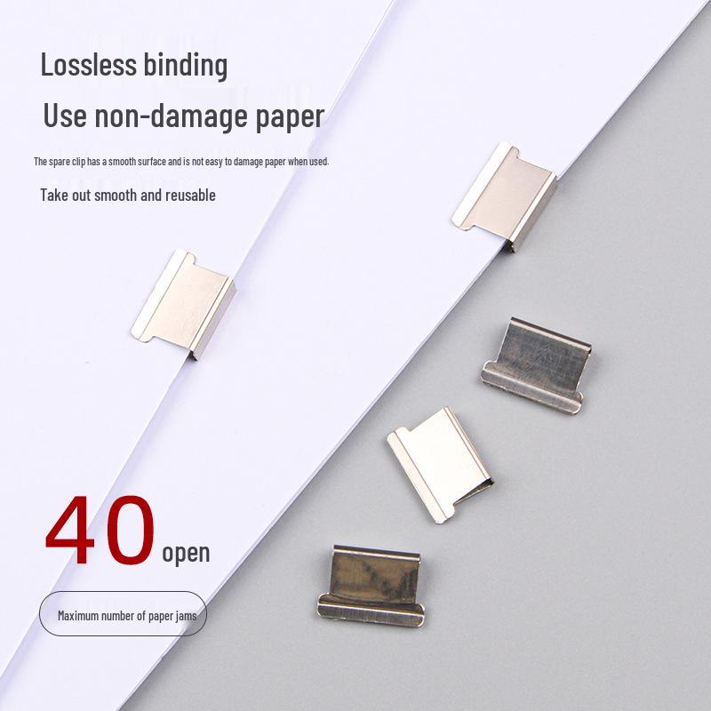 Высококачественный прозрачный средний клип с металлическим зажимом - Клип для файлов без пробивки для тестовых листов