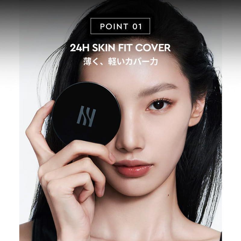 Тональный крем HERA Black Cushion Foundation 15 г | Корейская косметика | Скрывает поры | Покрывает | Не осыпается | Награда Vescos | Подарок | Высокая адгезия (розовый бежевый)