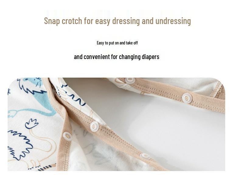 Детские штанишки из чистого хлопка с высокой талией и защитой живота - Весенне-осенний стиль