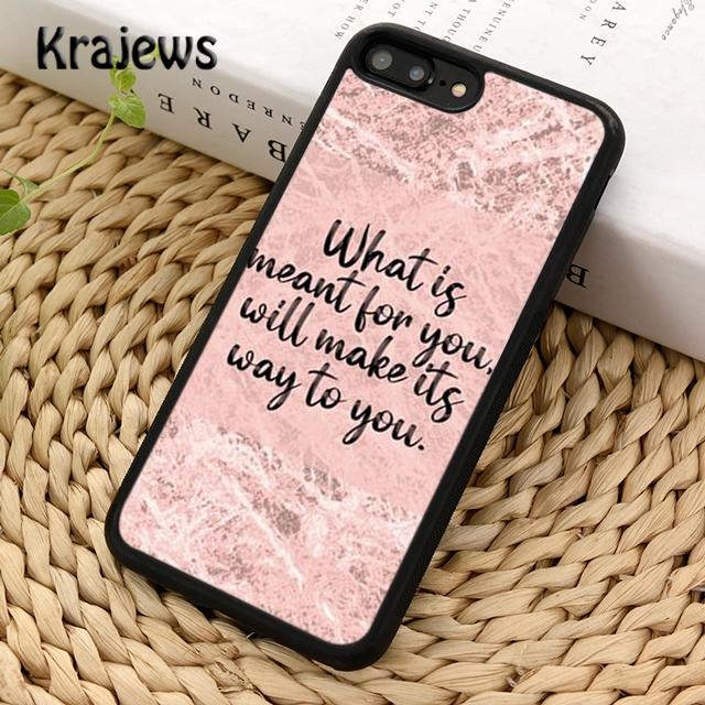 Чехол для телефона Krajews Famous Motivational Life Quote для iPhone 14 6s 7 8 plus X XR XS 11 12 13 pro max Samsung S21 S22 ultra