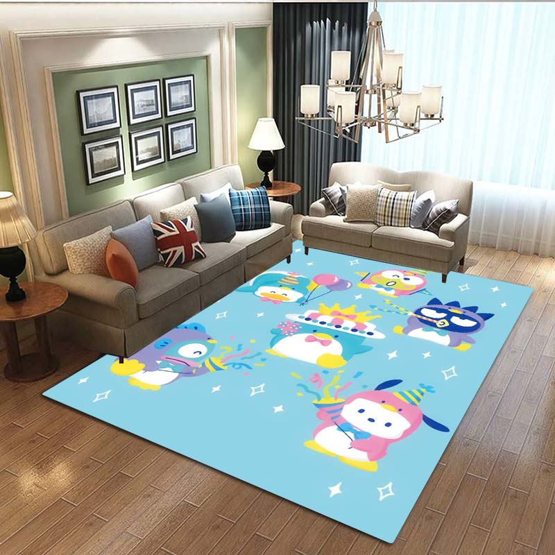 3D HANGYODON cartoon rug, suitable for living room, bedroom, kitchen, doorway, children's non-slip floor mat, birthday gift-01