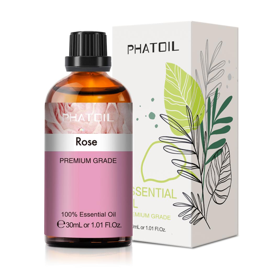 PHATOIL 30 мл чистые эфирные масла терапевтического класса для ароматерапии Уход за волосами и кожей Роза, лаванда, ваниль, жасмин, ароматические масла для диффузора