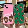 Милый чехол для телефона M-monchhichis для iPhone 17, 16, 15, 14, 13, 12, 11 Plus, Pro Max, мягкий прозрачный чехол
