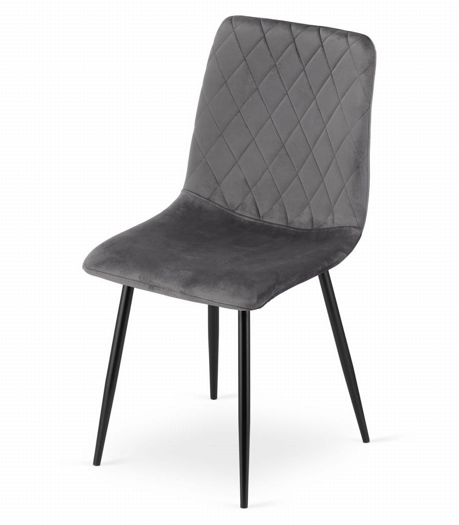 TURIN chair - dark gray velvet x 1