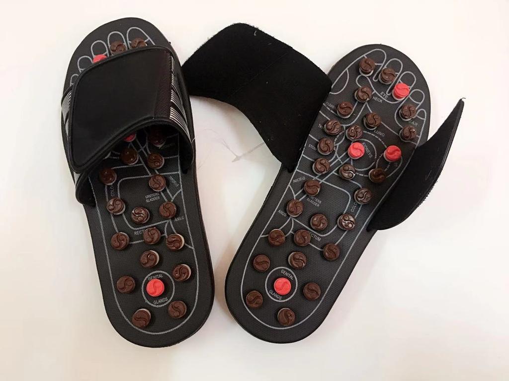Fashion New Massage Shoes Mens Chinese Medicine Pedicure Foot Slippers Home Healthcare Spring Acupoint Adult Slipper