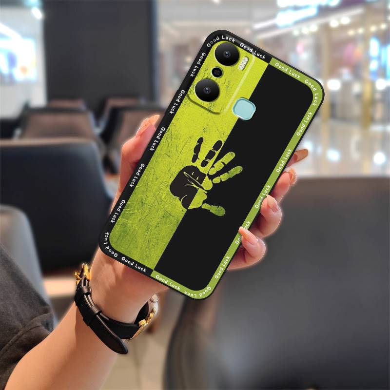 Back Cover Full Wrap Phone Case For Infinix X6825/Hot20 Play Cute Anti-knock Durable Graffiti Cartoon Protective TPU