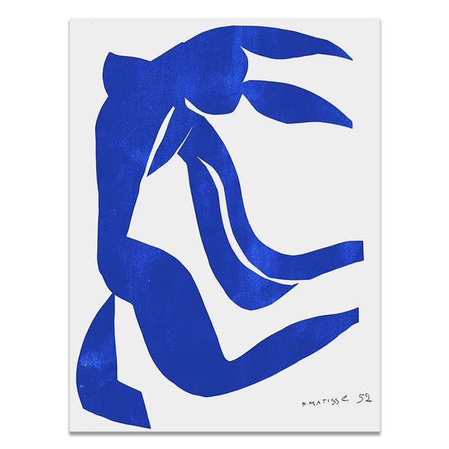 Abstract Home Decoration Canvas Art Painting French Henri Matisse Blue Nude Posters Hd Print Wall Picture For Living Room