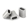 10 x PRESSKLEMME FÜR SEIL 4mm Aluminum Drahtseilklemme Stahlseil Seil Draht Stahl Drahtseil