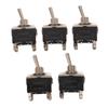 5 шт. Сверхмощный автомобильный лодочный тумблер-качалка 15А 250В 2 контакта SPST Вкл/Выкл Качающиеся переключатели с водонепроницаемым колпачком SPST Качающийся переключатель