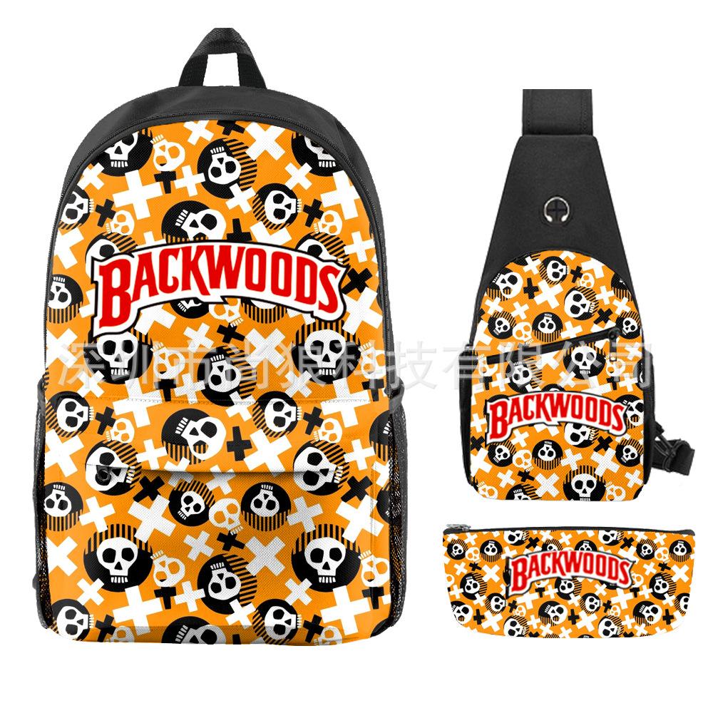 Школьный рюкзак для ученика Backwoods Рюкзак Сумка через плечо Школьная сумка Рюкзак большой емкости Водонепроницаемый рюкзак