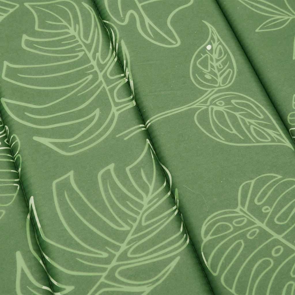 Sun Lounger Cushion with Leaf Pattern Oxford Fabric
