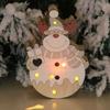 Christmas Decorations Christmas Wood Glow Pendant Santa Tree Pendant