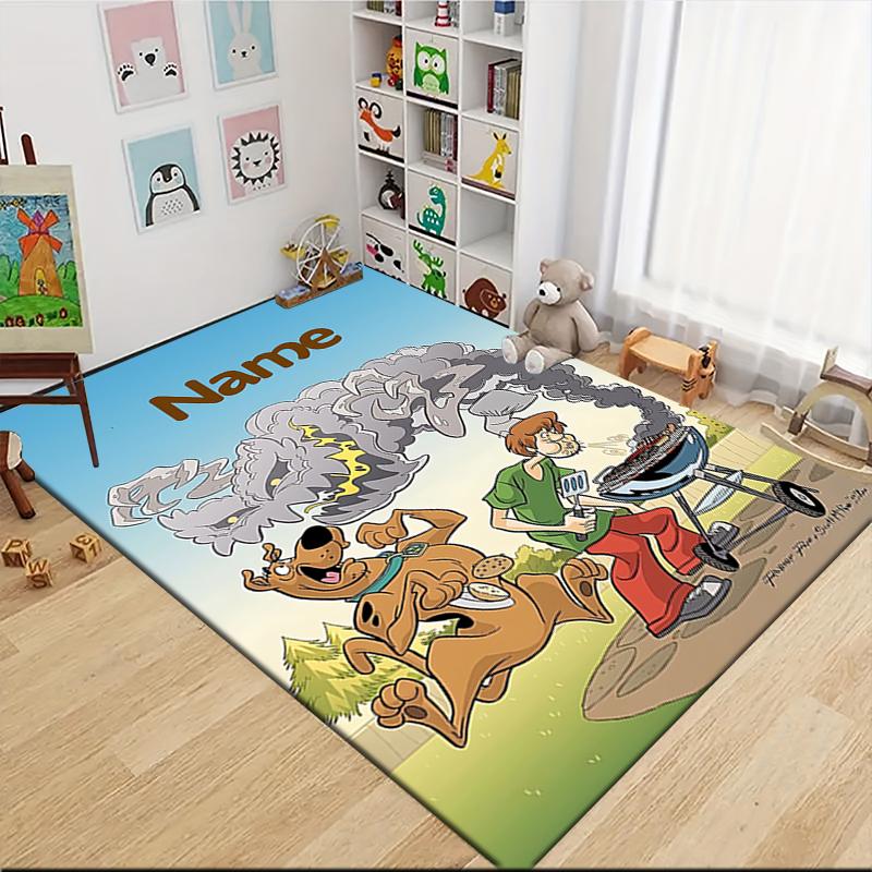 Custom Name "Superhero Friends Adventure" Carpet Rug Customizable Soft Washable Anti-Slip Home Living Room Sofa Mats Personalized Rug. 0909126