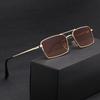 Brands Design Women Anti-Reflective Mirror Sunglasses Fashion Metal Square Glasses Classic Men Out Door Sun Glasses Uv400