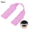 10PCS Silicone Ear Protection Sheet Ear Protector Silicone Strip 3 Section AdjustablePink