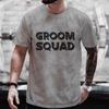 Футболка Team Future Groom Squad Boyfriend Single Farewell Bachelor Stag Party Evg Tees Свадебные топы Groomsman Шафер футболка