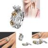 Elegant Rose Gold Floral Rings For Women Modern Metal Jewelry Available In All Sizes