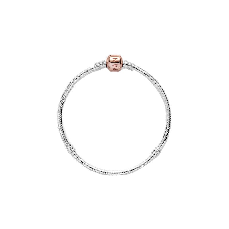 Pandora Rose series basic snake bone chain 925 silver bracelet for women 580702