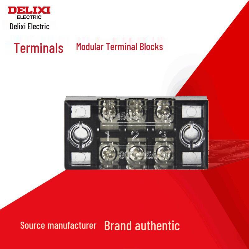 Клеммный блок Delixi серии TB - 15А, 25А, 45А.