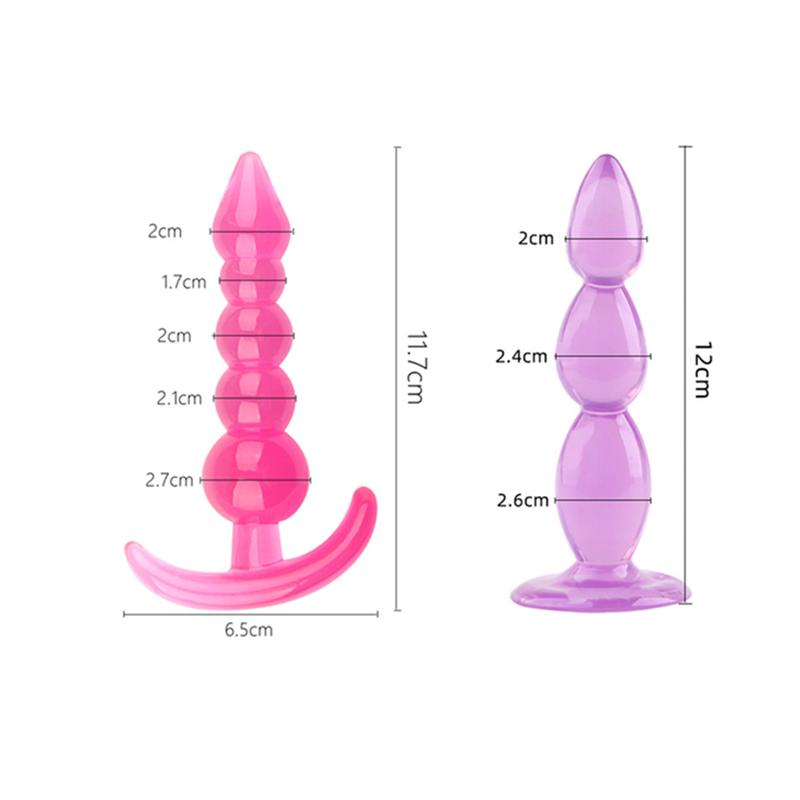 Мягкий анальный фаллоимитатор, Анальная пробка, массажер простаты для взрослых, геев, анальная пробка, бусины, G-spot, эротические секс-игрушки для мужчин и женщин