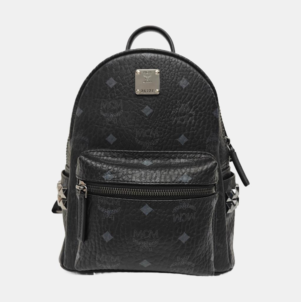 [Pre-Owned] Stark Visetos Classic Double-Sided Studded Handheld Shoulder Crossbody Backpack - Excellent #1MR8IUG