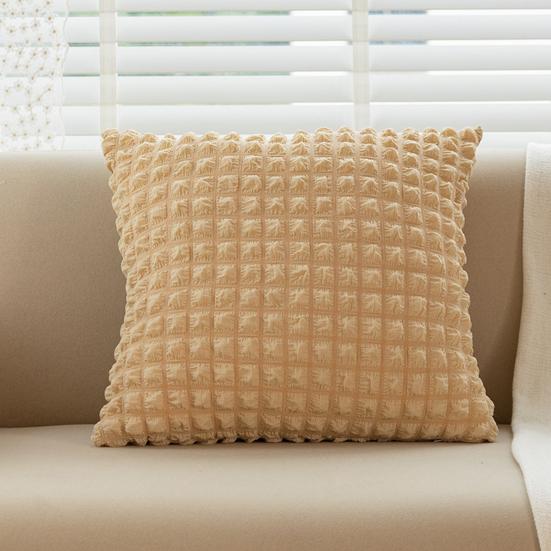 45x45 см квадратная наволочка слоеная решетка элегантный однотонный современный молния полиэстер диван спальня украшение дома подушка наволочка