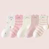 Baby Girls Socks Spring Autumn Sweet Cartoon Thick Terry Infant Newborn Socks For Girls Fashion Breathe Style 1-12Years