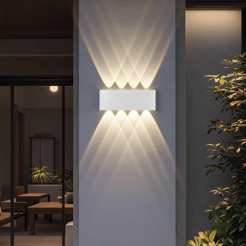 Waterproof LED Outdoor Wall Lamp, Single Head Up/Down Spotlight for Courtyard, Bedroom, Corridor, Hallway