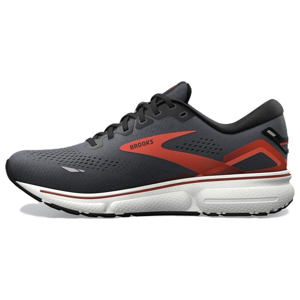 Brooks Кроссовки для бега Ghost 15 Удобные Нескользящие Низкие Мужские кроссовки Черный Оранжевый 110393-1D-024