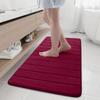 Olanly Soft Memory Foam Bathroom Bath Mat Absorbent Non-Slip Bath Mat Washable Comfortable Bath Mat Easy to Dry For Bathroom Rug