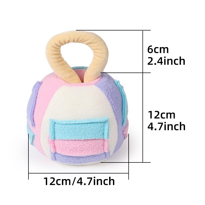 MM Pet Toys - Squeaky Burst Balls for Dogs, (Puzzle Treat - hiding Toys) for Cats - Ideal Pet Supplies