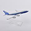 Масштаб 1/400 16 см Оригинальная модель Boeing 747 Авиалинии Модель самолета Самолет Литой металл Самолеты