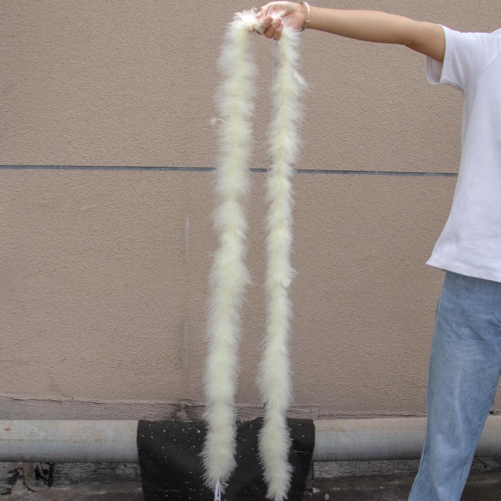 2M Turkey Marabou Feather Boa 11-50g for Scarf Clothing Christmas Tree Decor Shawl Craft Costume Wedding Dress Plume Accessories