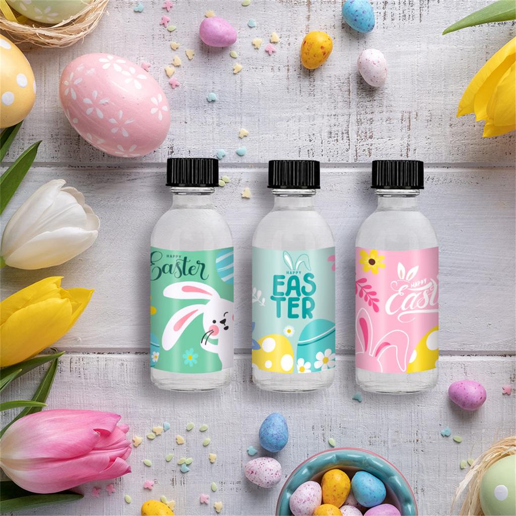 Pack Of 6 Easters Party Water Bottle Labels Party Favors Supplies Bag Sticker Festives Decal Holiday Craft Supplies